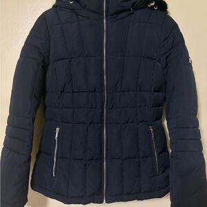 Calvin Klein Dark Blue Puffer Jacket
